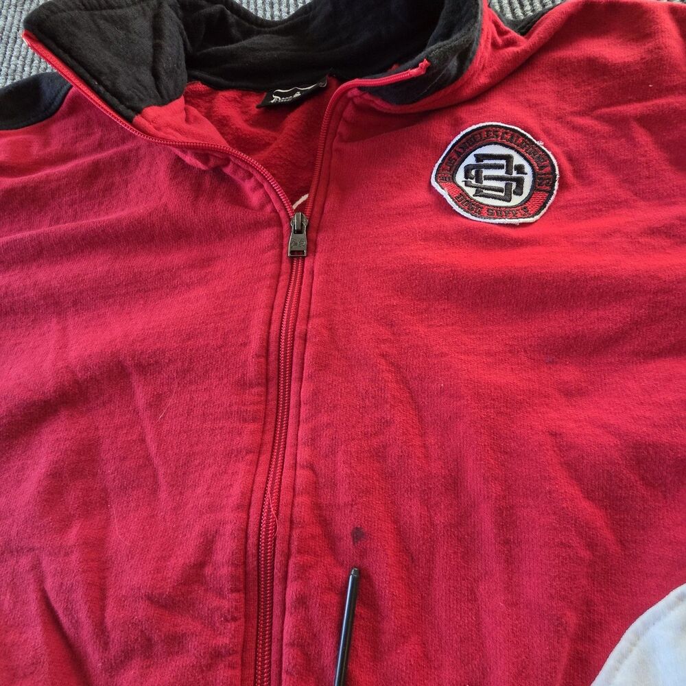 Snoop Dogg Supply Patch Men's Red Track Suit Jacket  & Pants (2XL) - Picture 5 of 16